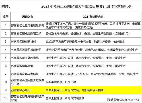 蘇宿園區敲定明年重大項目投資計劃，蘇州街完工與綜合體消失引發創新投資新思考